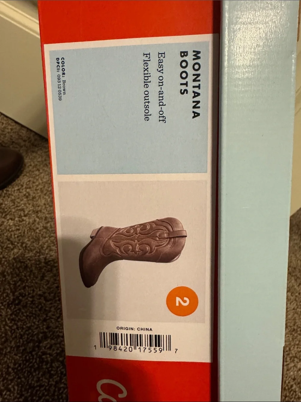 Brown Western Cowboy Boots for Girls - Classic Leather Style